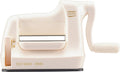 Vaessen creative cut easy mini - stans- en embossingmachine - ivoor - 7,5 cm – incl. snijmallen en embossing folder