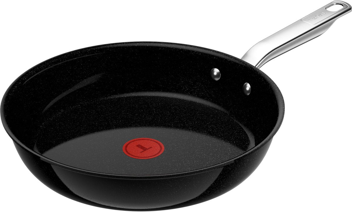 Tefal experience ceram keramische koekenpan 28 cm - pfas-vrij - krasbestendig door fusion core - inductie oven geschikt (250°c) - geschikt voor metalen spatels