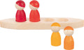 Goki houten dieren - mannetjes in boot