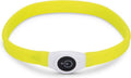 Beeztees safety gear glowy - halsband hond - geel - 65x2,5 cm