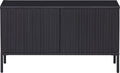 Woood new gravure tv meubel - grenen - zwart - 56x100x44