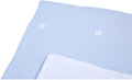 Childhome flower collection - babydeken - dekentje - 80x100cm - wit blauw