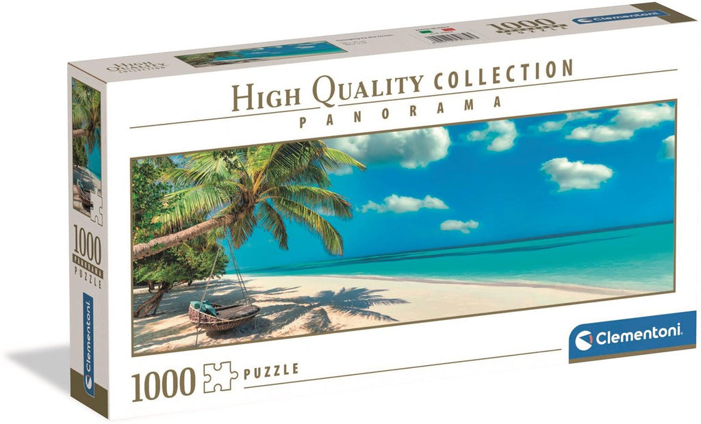 Clementoni Panorama-Puzzle Schaukel am Meer, 1000 Teile.