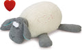 Beeztees puppy heartbeat - puppyknuffel - puppy speelgoed - hondenknuffel voor puppy - knuffel met hartslag - wit grijs - 35x20x14 cm