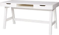 Woood nikki bureau - grenenhout - wit - 75x140x62