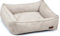 Designed by lotte ribbed - hondenmand - lichtgrijs - 65x60x20 cm