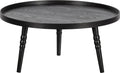 Woood ponto bijzettafel - hout - zwart - 36x75x75