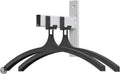 V-part - wandgarderobe hiq 2 hangers - steel plastic - zwart, aluminiumgrijs - kapstok
