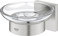 Grohe start cube zeepschaal met houder - supersteel (rvs look) 41096dc0
