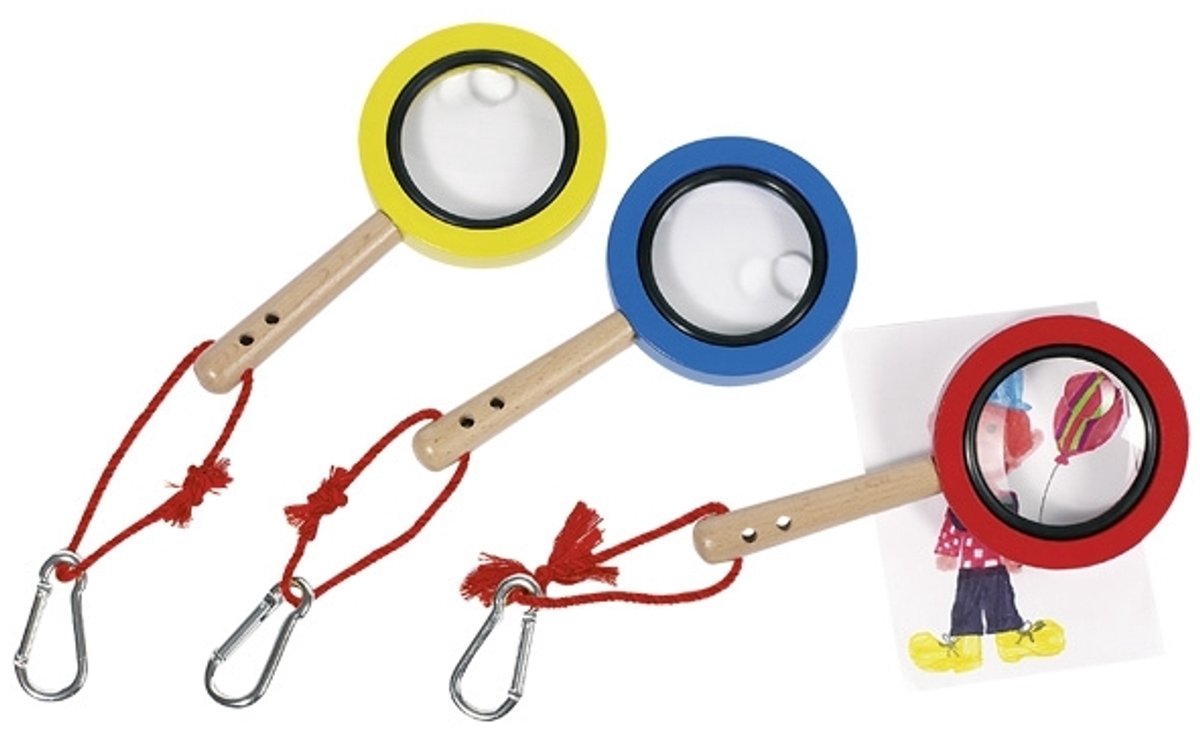 Goki Holzlupe mit Karabinerhaken
