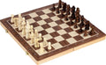 Goki Holz-Schach- und Damespiel 2-in-1 magnetisch