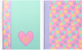 Kangaro spiraalblok - b'log hearts - formaat a5 - met lijn - 2 stuks - an-124217-a