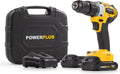 Powerplus accu klopboormachine powx00512 - 3 in 1: boren hamerboren en schroeven, 20 v boormachine, 60 nm, links en rechts schroeven, incl. 2 accu's 2.0 ah en 1 lader