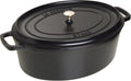 Staub braadpan ovaal cocotte zwart - ø 41 cm 12 liter