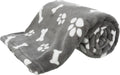 Trixie hondendeken kenny fleece bot pootjes grijs