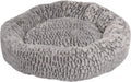 Flamingo mand snoozzy rond - grijs - 70 x 70 x 18 cm - zachte mand voor honden en katten