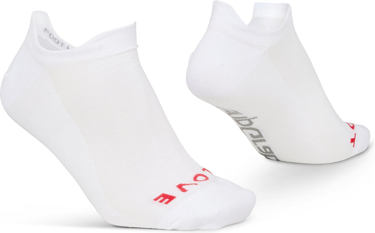 Gripgrab - classic no show zomer fietssokken 1 paar enkelsokken coolmax sport sokken - wit - unisex - maat s (38-41)