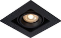 Lucide chimney - inbouwspot - 1xgu10 - zwart