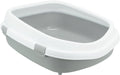 Trixie - kattenbak primo - met rand - grijs wit - xxl - 71x56x25 cm