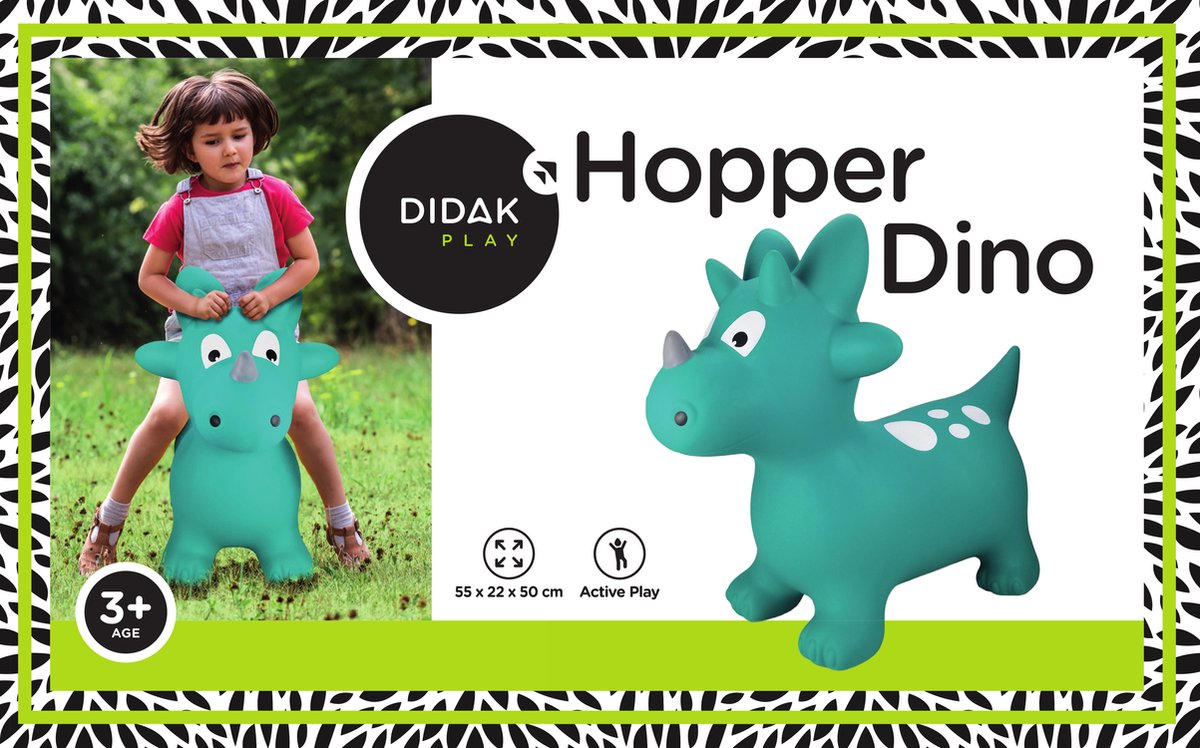 Didak play hopper dino - 58x22x50 cm