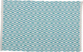 Differnz brighton badmat 100% katoen blauw wit 50 x 80 cm