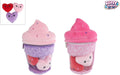 Flauschiges Menü-Plüsch-Eiscreme-Set mit 3 Herzen – 25 cm