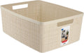 Curver jute opbergmand - m - 12 liter - gebroken wit