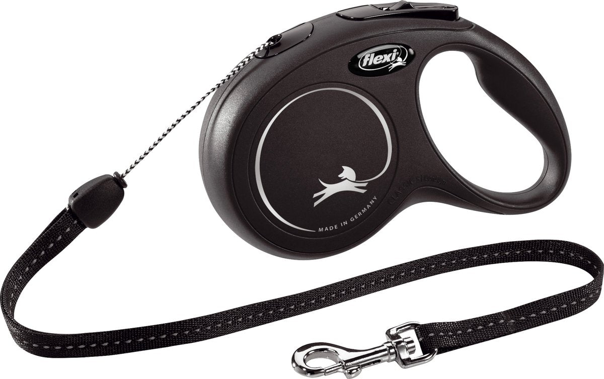 Flexi-Rollerschnur, klassisches Kabel, schwarz