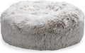 Beeztees siba - orthopedische donut hondenmand - fluffy hondenmand - kattenmand - beige - 50x50x20 cm