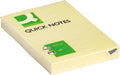 Q-connect quick notes, ft 51 x 76 mm, 100 vel, pak van 12 stuks, geel