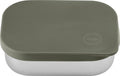 Aya ida aya ida - lunch box - opbergdoos - meenemen - brood - lunch - salade - rvs - siliconen deksel - 900ml - tropical green