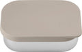 Aya ida aya ida - lunch box - opbergdoos - meenemen - brood - lunch - salade - rvs - siliconen deksel - 900ml - cream beige