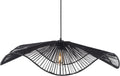 Leitmotiv hanglamp sombra large - zwart - 80x80x19cm - modern - hanglampen eetkamer, slaapkamer, woonkamer