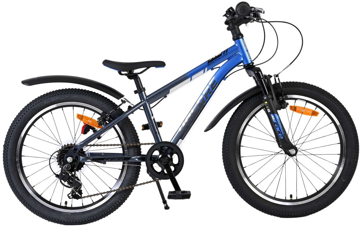 Volare xc race kinderfiets - 20 inch - blauw grijs - 7 versnellingen
