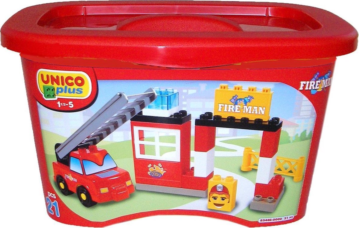 Unico Feuerwehr-Set im Karton – 40 Stück