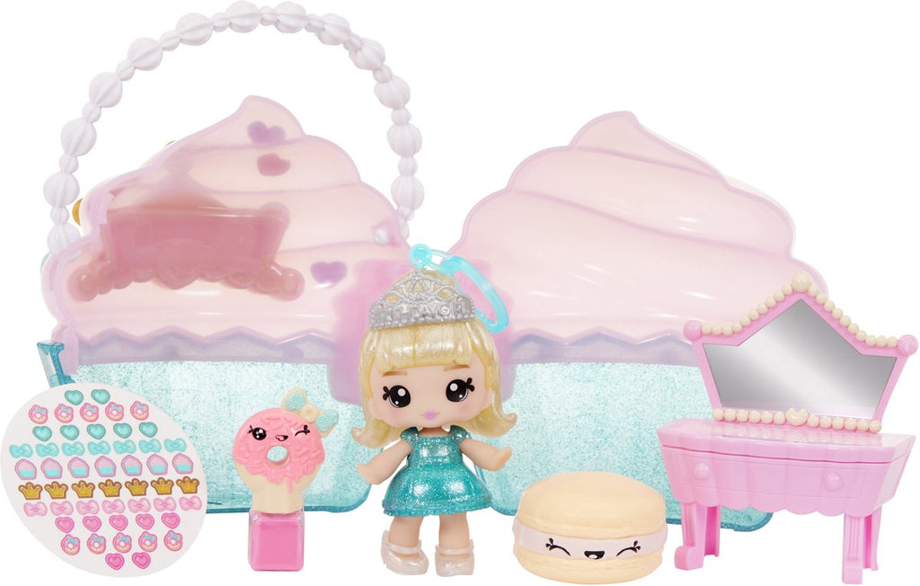 MGA Entertainment Beauty-Taschen-Spielset und Lipgloss-Puppe – Cupcake