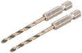 Dewalt accessoires dt20602-qz | metaalboor | 3 mm | impact black gold | hex | 2 stuks - dt20602-qz