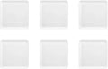 Medard de noblat - yaka white - vierkant dinerbord 25.5x25.5 cm - 6 delig - porselein