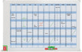 Nobo performance planbord whiteboard - jaarplanner aan de muur - 72 x 5 x 103 cm - wit