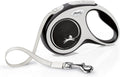 Flexi new comfort - rollijn hondenriem - s - 5 m - zwart grijs - <12 kg