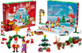 Plus-plus adventskalender - santa's world - 600 delige bouwset - 3973 - bouwspeelgoed - constructiespeelgoed - set met bouwstenen - vanaf 5 jaar