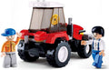 Sluban tractor bouwspeelgoed kinderen vanaf 6 jaar – constructiespeelgoed modelbouw – bouwdoos met 103 bouwstenen – m38-b0556