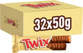 Twix singles - chocolade repen - karamel biscuit - 32x50g uitdeeldoos