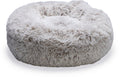 Beeztees siba - orthopedische hondenmand - donut hondenmand - fluffy - beige - 70x70x25 cm