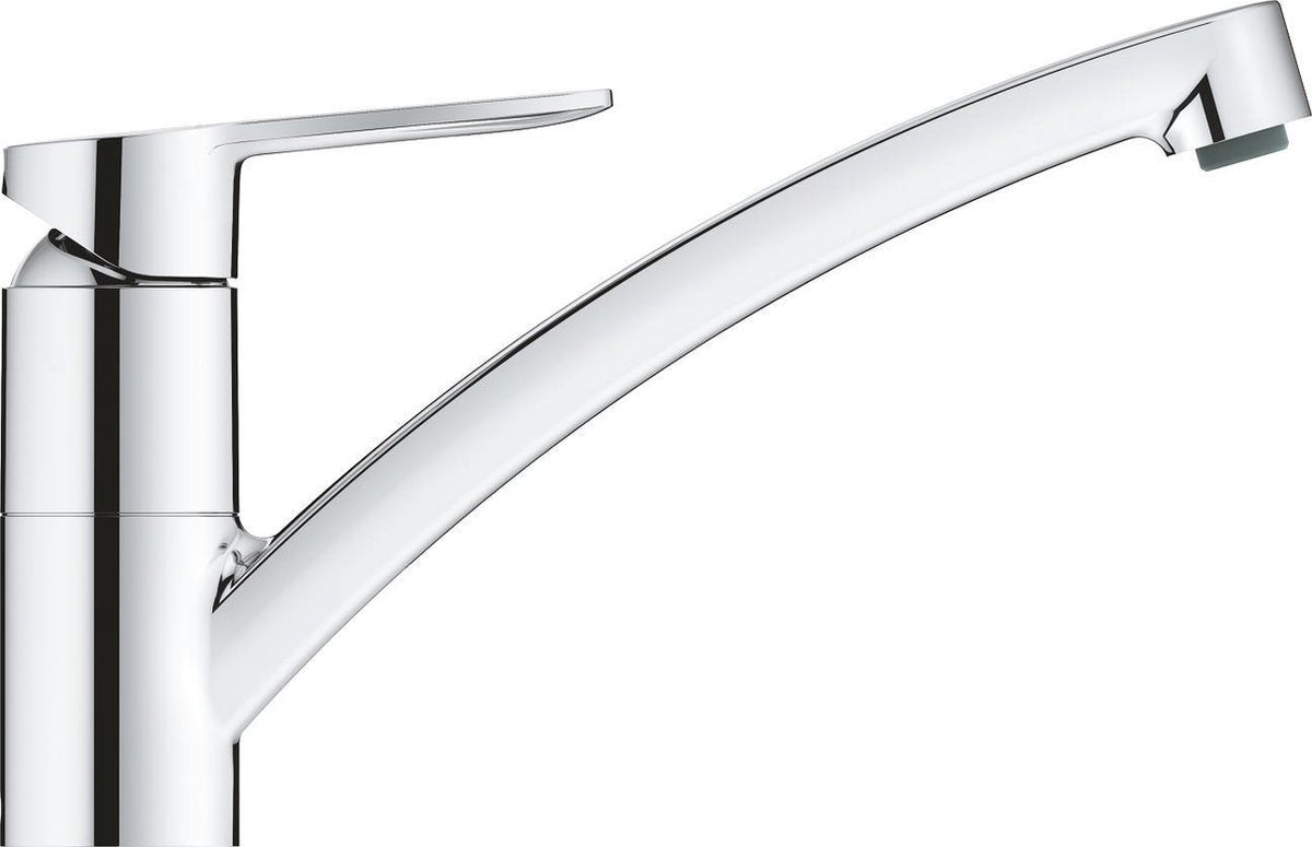 Grohe starteco keukenkraan - lage uitloop - 140° draaibereik - chroom