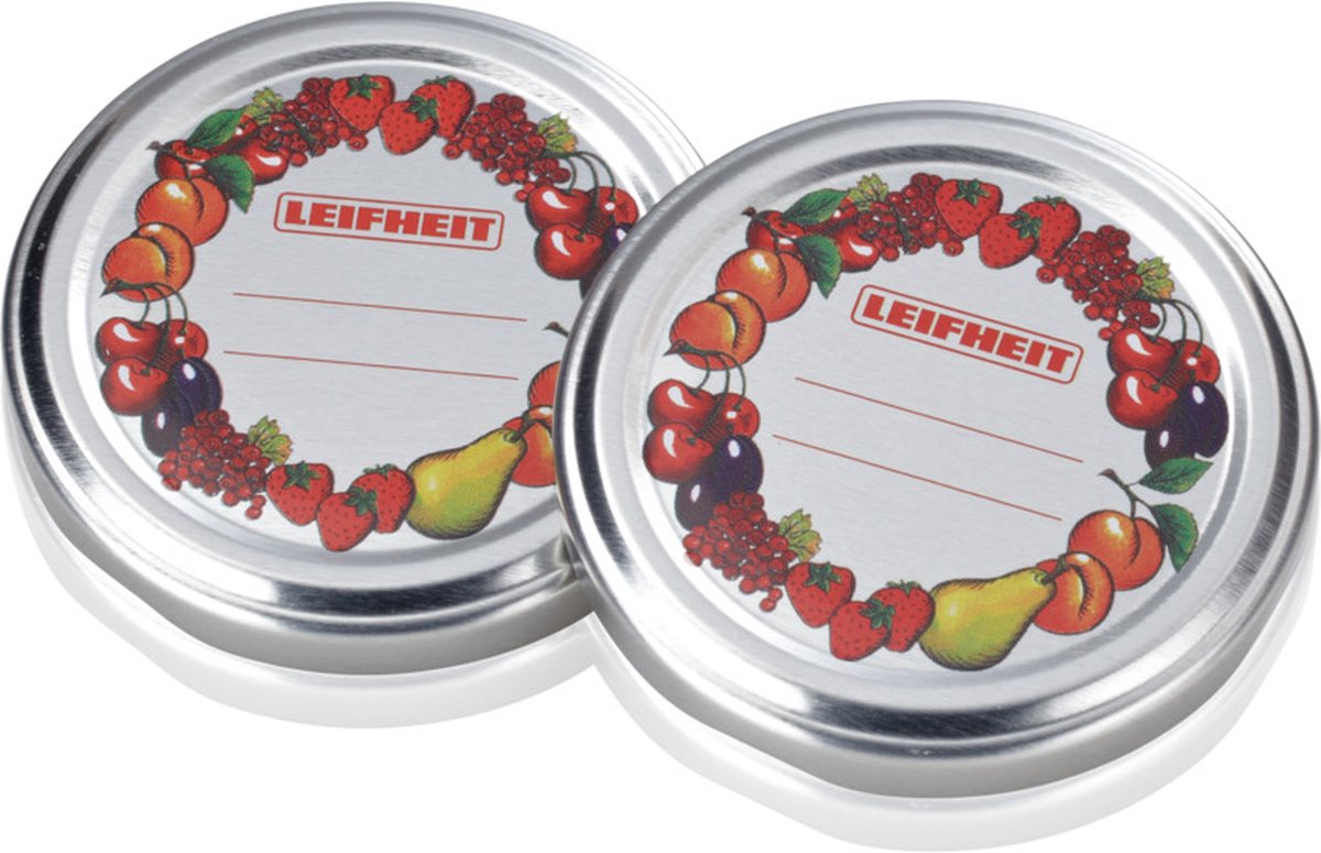 Leifheit deksel voor weckpotten van 235 ml en 770 ml - full color print