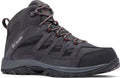 Columbia crestwood™ mid waterproof heren wandelschoenen - dark grey, deep rust 44.5
