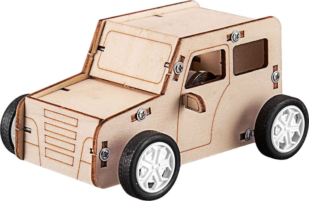 Holzbausatz-Auto mit Zugschnur