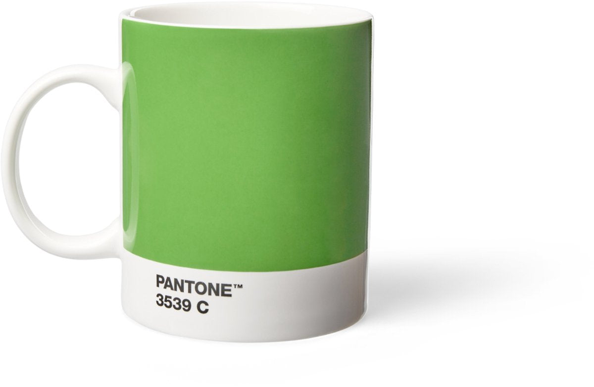 Pantone copenhagen design - koffiebeker 375 ml - green 3539 - porselein - groen -