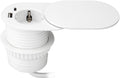 Orno stekkerdoos inbouw - slide open verdeelstekker met 1 stopcontact - usb a c - ø 60mm stekkerblok met 1.9 meter kabel - randaarde - wit